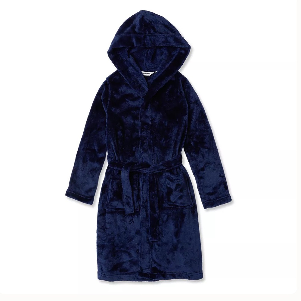 Lands End | Toddler Fleece Hooded Bathrobe